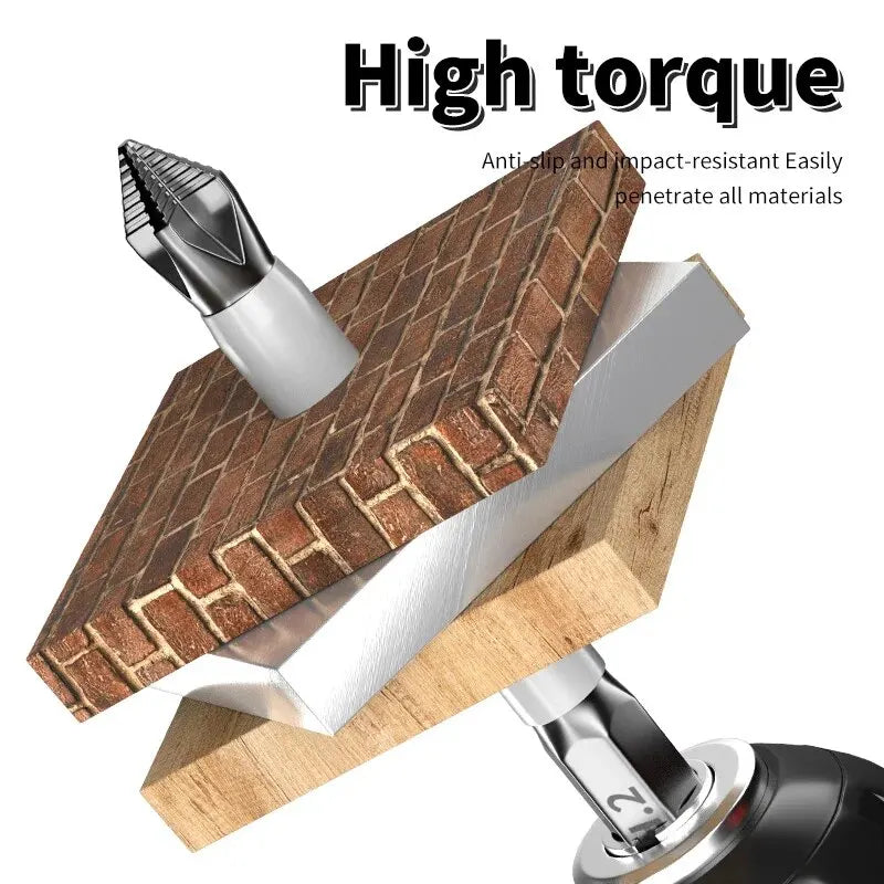 Conjunto de 6 Peças de Parafusadeira Elétrica com Cabeça Cruzada - 55% OFF